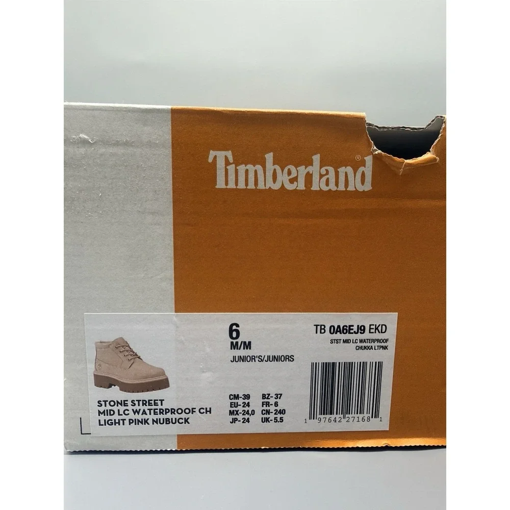 Timberland Stonestreet‎ Platform Waterproof Chukka Pink Juniors 6 Womens 7.5